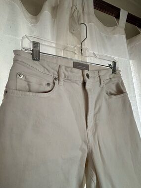 Everlane White High-Rise Straight Jeans